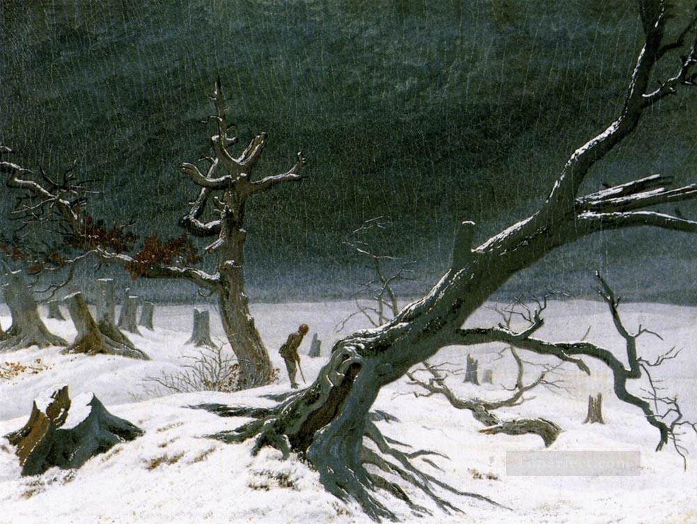 冬の風景 1812 ロマンチックなカスパール ダーヴィッド フリードリヒ油絵